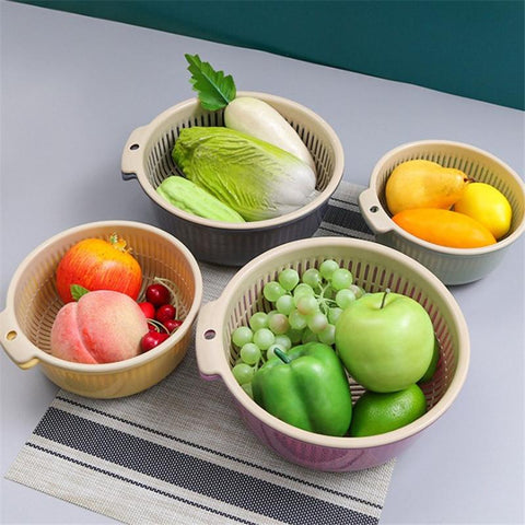 Fruit Vegetable Washing Basket Strainer-HA01342-Veeddydropshipping