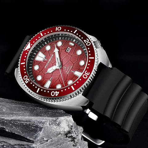 Silicone Strap Waterproof Watches Luminous  Quartz Wristwatch-JW00677-Veeddydropshipping