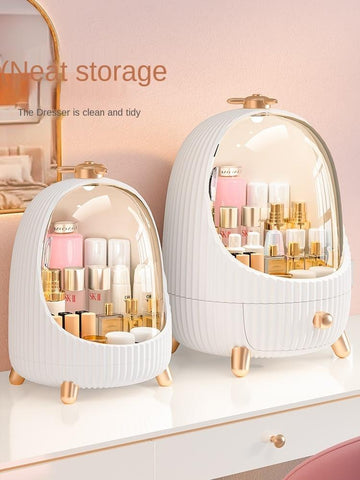 LED Cosmetic Storage Box Makeup Brush Bucket-HA00780-Veeddydropshipping