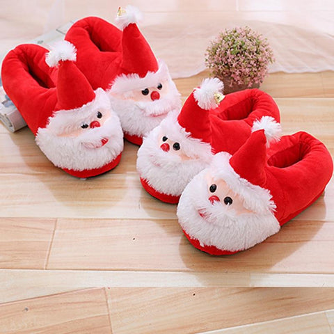 Lovely Girls Shoes Men Slip On Xmas Red Shoes Winter-BS01181-Veeddydropshipping