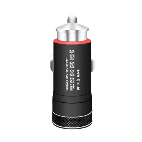 60W USB Type C Car Charger QC 3.0 P 6A USB PD Fast Charging-PA01192-Veeddydropshipping