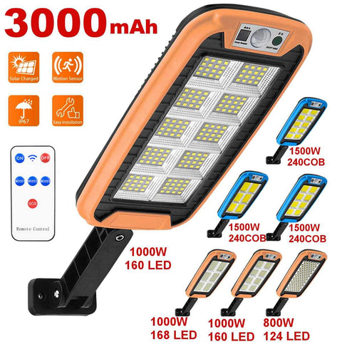 1500W 168LED 240COB Solar Street Lights Outdoor Security Light Wall Lamp-TI00812-Veeddydropshipping