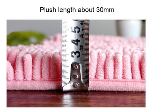 Chenille Bath Mat Bathroom Rug Carpet-HA00472-Veeddydropshipping
