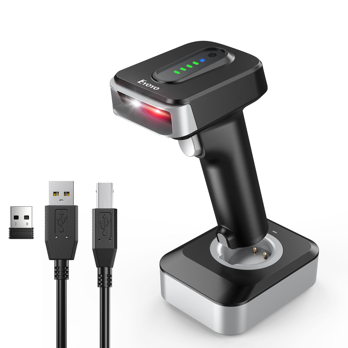 Automatic induction screen scanning 2D Bluetooth barcode scanner 2500mAh power indicator light wireless-Veeddydropshipping