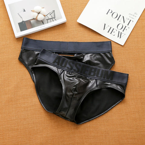 men&#39;s imitation leather boxers youth bright color small-MF01690-Veeddydropshipping