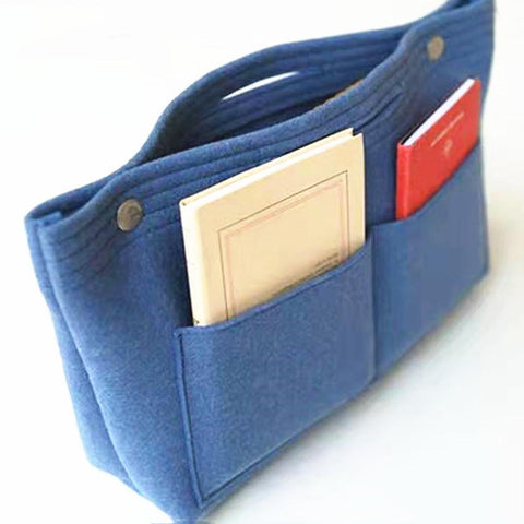 Felt Multi Pockets Cosmetic Handbag Storage Organizer-BS00569-Veeddydropshipping