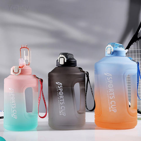 Sport Water Bottle Reminder Silicone Sith Straw-HA01247-Veeddydropshipping