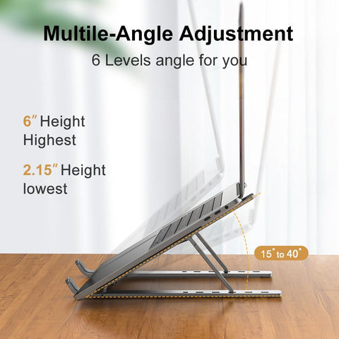 Laptop Stand  Aluminum   Foldable   Bracket Holder-CO00407-Veeddydropshipping