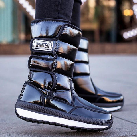 Plus Velvet Warm Cotton Women Shoes Waterproof Winter Shoes-BS00969-Veeddydropshipping