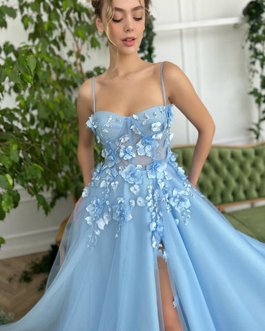 Prom Dresses Side Split Tulle-WF01639-Veeddydropshipping