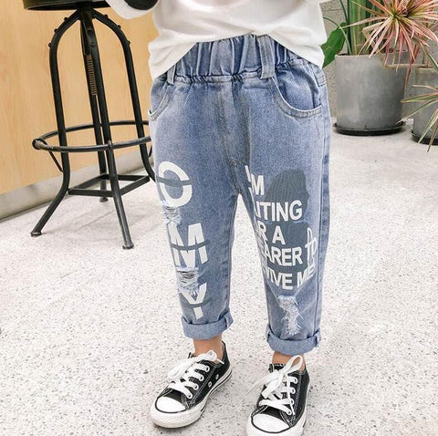 Baby Boys Girls Jeans Pants New 2019 Children Trousers 1-7Yrs Boys Girls-TB01288-Veeddydropshipping
