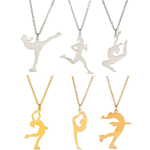 Geometric Pendant Necklace Choker Chain Sports Jewelry -JW01201-Veeddydropshipping