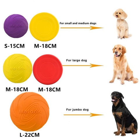 Pet Dog Silicone Game Toy Flying Discs-HA01486-Veeddydropshipping
