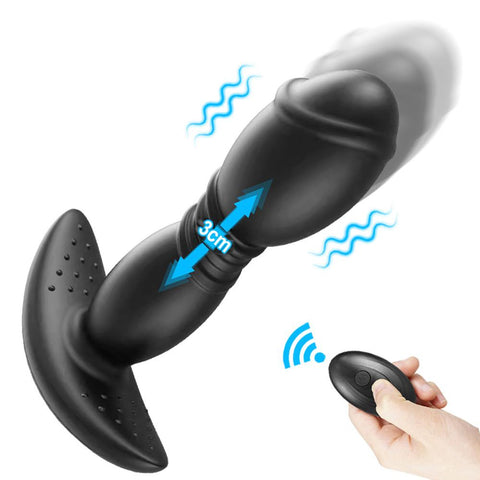 Telescopic Anal Vibrators Sex Toys for Men Wireless Prostate Massager Male Butt -BH01243-Veeddydropshipping