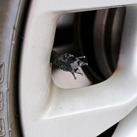 Tire Air Valve Caps Black Bicycle Motorcycle Car Wheel-CO00631-Veeddydropshipping