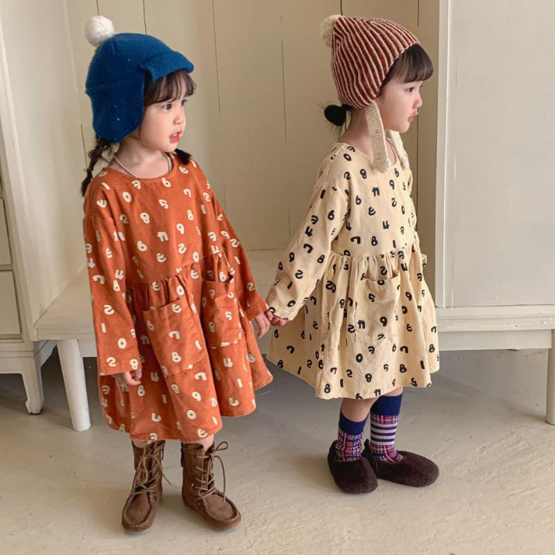 Baby Girls Dress Corduroy Kids Princess Dresses-Veeddydropshipping