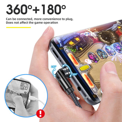 ANMONE 540 Rotate Micro Magnetic Cable 360 Degree USB Type C Charging Cable Rotate-PA01030-Veeddydropshipping