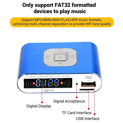 Bluetooth Audio Receiver Digital Music Player-Veeddydropshipping