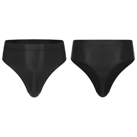 Waist Solid Color Briefs Elastic Waistband Underpants Underwear-MF01687-Veeddydropshipping