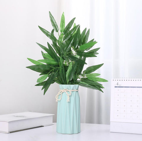 Artificial Bamboo Leaf Fake Branches Green Plants-HA00713-Veeddydropshipping