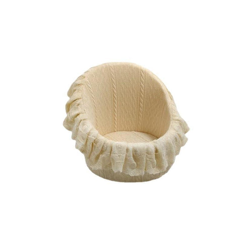 Sunshine Newborn Photography Props Lace Round Sofa Chair-TB00762-Veeddydropshipping