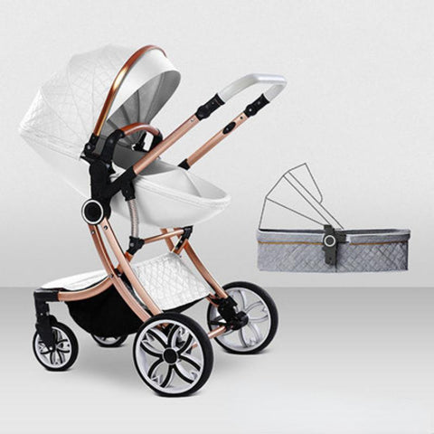 Baby Stroller 2 in 1 Can Sit Can Lie Baby Pram High Landscape bidirectional-TB00365-Veeddydropshipping