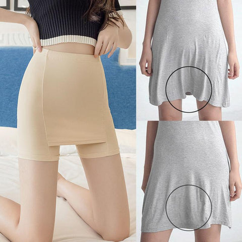 Ice Silk High Waist Safety Pants-WF00973-Veeddydropshipping