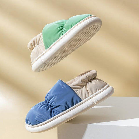 Cotton Slippers Indoor Home Non-Slip Thick Sole Furry-BS01293-Veeddydropshipping