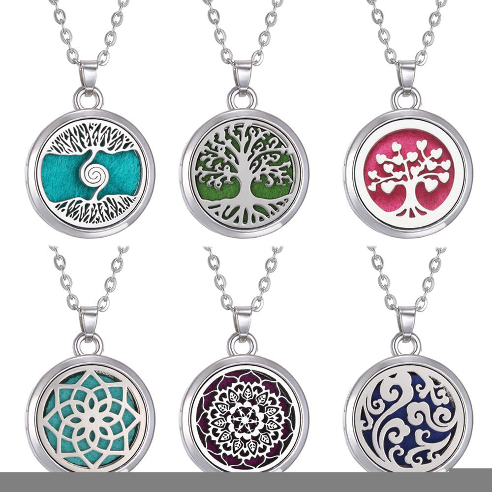 Necklace Perfume Essential Oil Open Stainless Steel-JW01209-Veeddydropshipping
