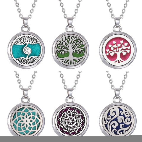 Necklace Perfume Essential Oil Open Stainless Steel-JW01209-Veeddydropshipping