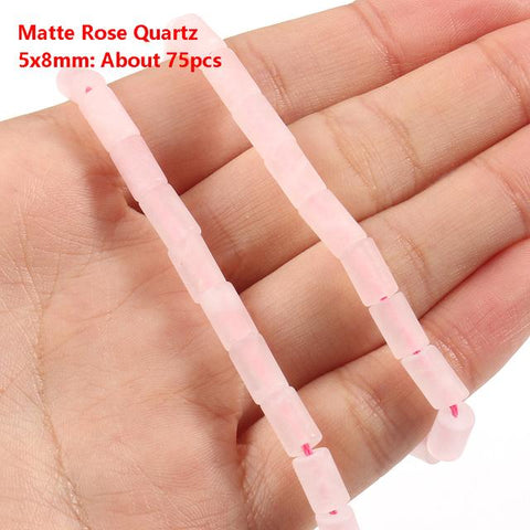 Natural Stone Beads Pink Rose Quartz Crystal Round Beads-JW01528-Veeddydropshipping