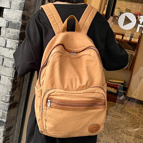 Backpack Cool Lady Vintage Book Bag New Women Cute Student-BS00057-Veeddydropshipping
