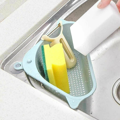 Kitchen triangle sink filter drain basket rack-TI00613-Veeddydropshipping