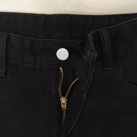 Skinny Slim Straight Pants New Fashion Black Youth-MF00613-Veeddydropshipping