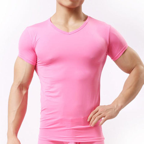 Men's Ice Silk Mesh Transparent Basic Shirt-Veeddydropshipping