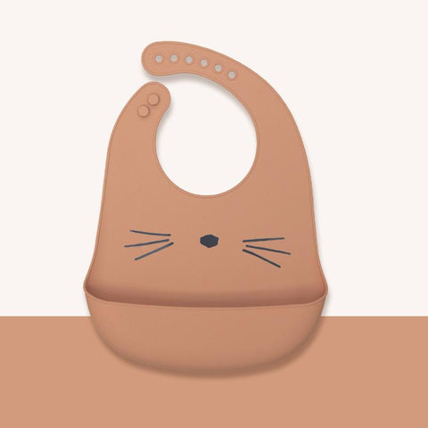Waterproof Soft Baby Kids Silicone Bibs Cute Cartoon Printed Adjustable-TB00477-Veeddydropshipping