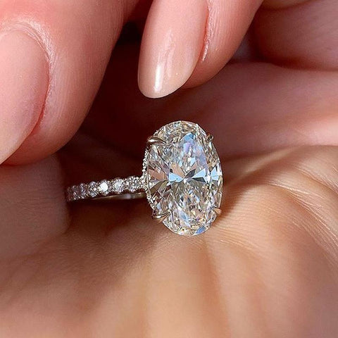 Finger Ring Band Dazzling Brilliant Wedding Anniversary Gift  -JW00579-Veeddydropshipping