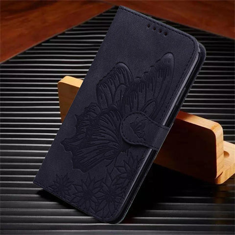 Butterfly Leather Flip Cover For Xiaomi Mi11 Redmi Note 9T 9 9A 9S 8 Pro-PA00311-Veeddydropshipping