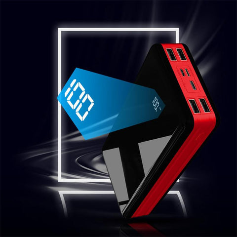80000mAh Mobile Power Bank with LED Digital Display 4 USB Portable Charger Powerbank External-PA00482-Veeddydropshipping