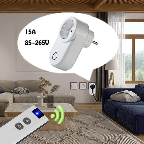 Wireless Remote Control Switch Electrical Outlet Smart EU Wall Socket-TI01140-Veeddydropshipping