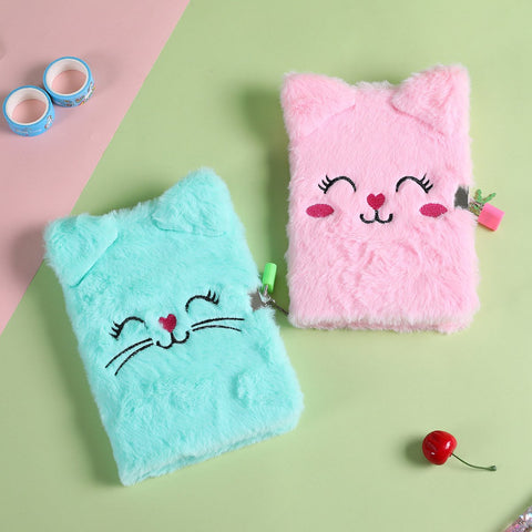 with Lock Girl Personal Diary Line Paper Organizer Kawaii-BS00624-Veeddydropshipping
