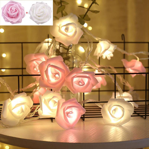 3m 20leds Rose LED Flower Fairy String Lights Garland Christmas-TI00933-Veeddydropshipping