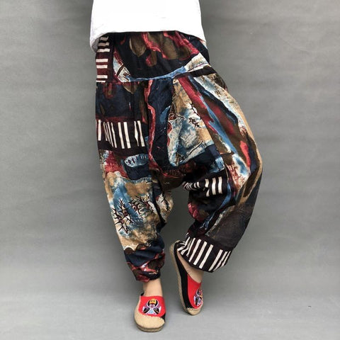 Harem Pants Hip hop Wide Leg Trousers-MF00398-Veeddydropshipping
