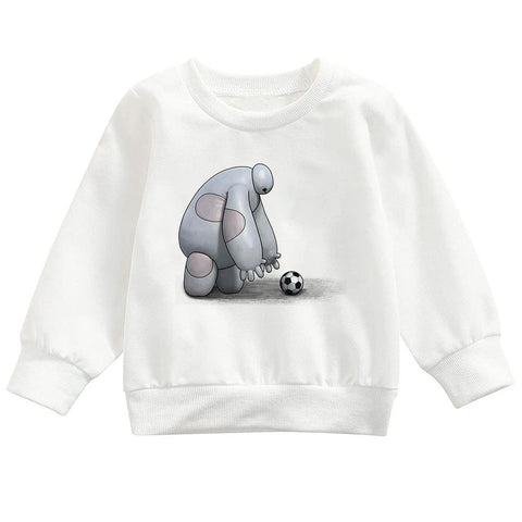 Cozy Simple Baymax Print Kids Boys Sweatshirt Disney Big Hero 6 Fashion-TB01358-Veeddydropshipping