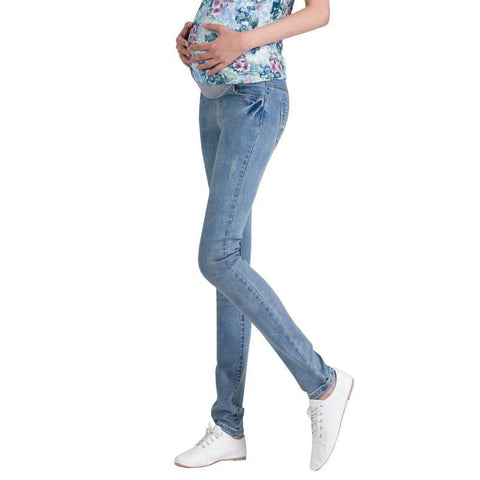 Denim Jeans Maternity Pants For Pregnant Women Clothes Vintage Abdominal-TB00554-Veeddydropshipping