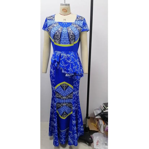 Ankara Style Clothes Women African Dresses-WF01523-Veeddydropshipping