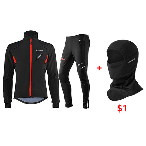 Winter Cycling Set Thermal Bicycle Wear Cycling Uniform Clothing Men Women Keep-OS01042-Veeddydropshipping