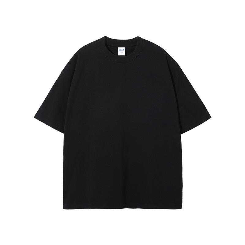 Pure Cotton Solid Color T-shirt Unisex T-shirt Vintage Street Wash T-shirt-Veeddydropshipping