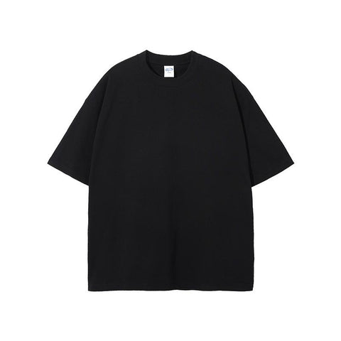 Pure Cotton Solid Color T-shirt Unisex T-shirt Vintage Street Wash T-shirt-Veeddydropshipping