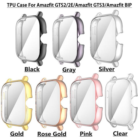 TPU Protective Cover For Amazfit GTS 2/GTS 3/GTS 4 Screen Protector Case -CE00533-Veeddydropshipping